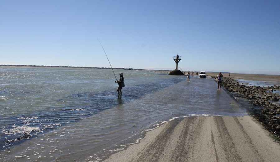 Passage du Gois flooded tidal road France