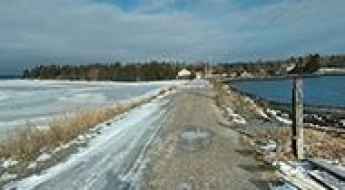 Oak Island causeway