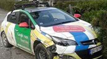 Google Maps Street View car crashes in Serbia