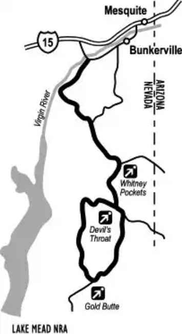 Gold Butte Back Country Byway Map