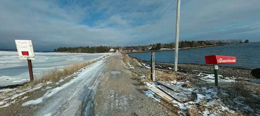 Oak Island causeway