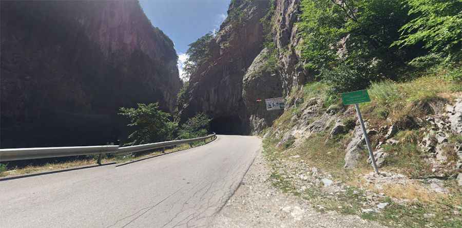 Rugova Gorge road