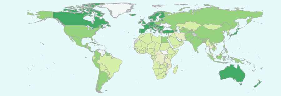 Road traffic deaths. Data by country