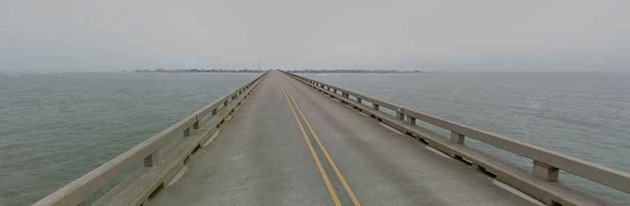 The spectacular San Luis Pass Bridge in Texas