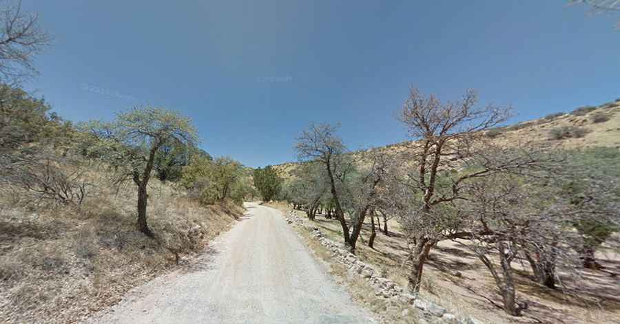 Carr Canyon Road in Arizona: narrow and steep with no guard rails