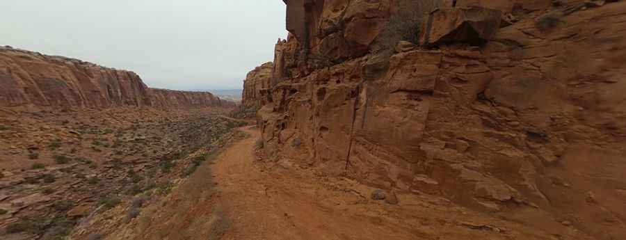 Driving the Steep Unpaved Road to Pucker Pass in Utah