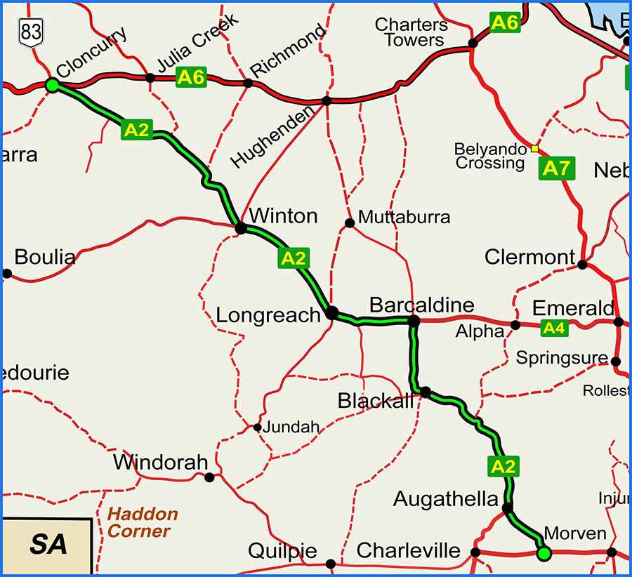 LandsboroughHighwaymap