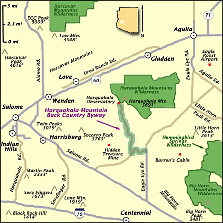 Harquahala map