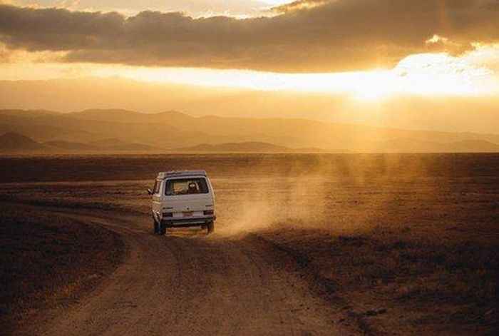 A tourist on an off-road experience