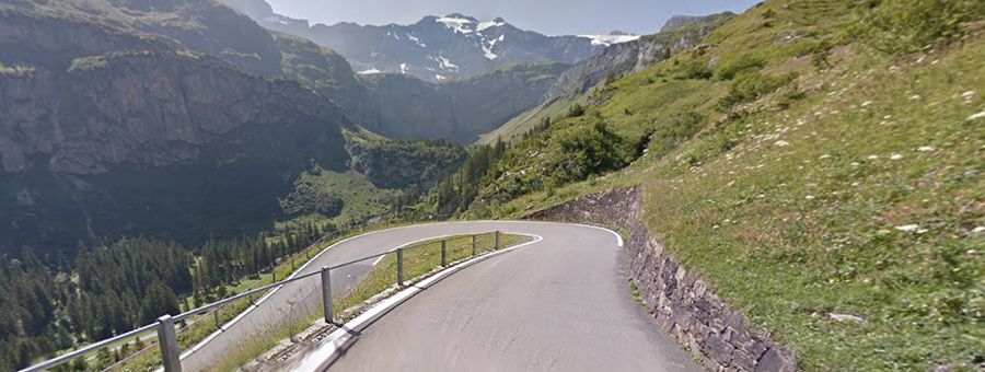 Klausen Pass A Road With 136 Curves In The Swiss Alps