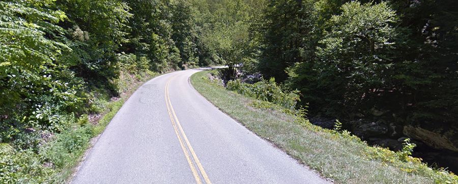 Little River Gorge Road, a very scenic drive meandering alongside ...